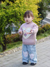班喜迪女童毛衣秋冬款2025新款加絨兒童針織上衣童裝冬季加厚寶寶打底衫 紫色 80 cm 曬單實(shí)拍圖