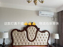 絡(luò)曼（LUOMAN）美式臺燈臥室床頭燈歐式浪漫結(jié)婚復(fù)古書房客廳臺燈創(chuàng)意溫馨 EA2169棕咖色大號（高66CM左右） 調(diào)光開關(guān)+單色暖光LED 曬單實拍圖
