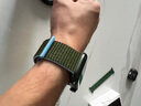 PZOZ適用蘋(píng)果手表表帶apple iwatch s11編織尼龍表帶ultra3/2/10/9/8/7/SE運動(dòng)回環(huán)新款2025透氣iphone 欖綠色 44/45/46/49mm 曬單實(shí)拍圖