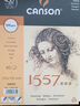 康頌（CANSON） 素描本上翻線圈本美術(shù)生畫畫考試素描紙1557系列繪畫本寫生速寫本 32K40頁 (135X195mm) 曬單實拍圖