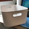 星优（XINGYOU） 桌面收纳盒整理盒办公室杂物塑料收纳筐浴室用品储物盒 大号-无盖 实拍图