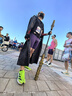 氧摩飛魚服漢服男漢服披風(fēng)斗篷 古裝披肩中國風(fēng)男童錦衣衛(wèi)飛魚服外披 黑色披風(fēng) 170cm (參考身高170cm) 曬單實(shí)拍圖