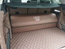 巫記奧迪A3/A4L/A5/A6L/A7/Q3/Q5L/Q7汽車(chē)載收納箱后備箱折疊置儲物盒 奧迪-納帕皮-【棕色】定制儲物箱 曬單實(shí)拍圖