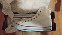 匡威（Converse）帆布運動(dòng)板鞋 ALL STAR HI高幫休閑鞋 經(jīng)典男女全明星 日本直郵 OW-白色 26.5 曬單實(shí)拍圖