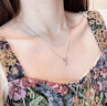 老鳳祥足銀項(xiàng)鏈女款時(shí)尚愛心吊墜女生首飾生日七夕情人節(jié)禮物送女友老婆 愛滿心河項(xiàng)鏈*品牌禮盒 曬單實(shí)拍圖
