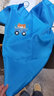 暢印 兒童畫(huà)畫(huà)罩衣防潑水長(cháng)袖中大童時(shí)尚洋氣可愛(ài)反穿罩衣幼兒園繪畫(huà)小孩圍裙定制logo 藍色小熊 XL大碼適合身高1.2-1.5 米 曬單實(shí)拍圖