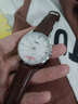 【免費刻字】onlyou男士手表女表 簡(jiǎn)約皮帶女士手表學(xué)生情侶手表一對 時(shí)尚電子表男表防水石英腕表 銀殼白面情侶一對 曬單實(shí)拍圖