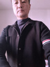 羅蒙（ROMON）男士毛衣開(kāi)衫春秋季2025年新款韓版潮流時(shí)尚翻領(lǐng)針織外套男裝線衫 黑色 XL 180(適合150-165斤) 曬單實(shí)拍圖