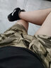麻吉 MATCH迷彩短褲男潮寬松夏天休閑直筒運動(dòng)大褲衩夏季薄款男士褲子3111 杏迷2 XXL 曬單實(shí)拍圖