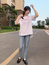 米豆小主高腰牛仔褲女加絨秋冬彈力長(zhǎng)褲修身顯瘦顯高韓版鉛筆褲小腳褲緊身 2222-淺藍(lán)色 28 建議 100-110斤 曬單實(shí)拍圖