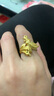 金至尊（3D-GOLD)金妝花嫁黃金女戒硬足金鳳戒婚戒中式婚禮三金黃金戒指計(jì)價(jià) 15號(hào)-金重2.91克 曬單實(shí)拍圖