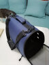 TOM CAT手提猫包大号透气猫笼子小许便携外出猫箱冬季保暖(不带透明罩子) 金典款深海蓝（不带透明罩） 实拍图