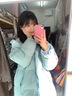 格邏恩（GELUOEN）藍色短款棉服女冬季森系學院風外套加厚韓系學生奶甜羽棉襖絨服女 天藍色 均碼（可備注碼數(shù)） 曬單實拍圖