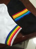 樓棉襪子男士秋冬季毛巾底短襪彩虹時(shí)尚休閑運動(dòng)襪子加厚男船襪 4雙裝 2雙 黑色+白色 均碼 曬單實(shí)拍圖
