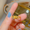 中國黃金CHINA GOLD玫瑰花黃金戒指足金結婚戒子教師節禮物送女老師老婆生日實(shí)用足金雙層玫瑰戒指 曬單實(shí)拍圖