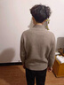 恒源祥高端羊絨衫女100%純山羊絨秋冬半高領(lǐng)毛衣寬松厚實(shí)內搭打底衫顯瘦 咖色 3XL【適合體重145-160斤】 曬單實(shí)拍圖