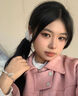 歐顏（OYshipin）925銀碎銀珍珠方牌手鏈女士時(shí)尚潮流串珠手飾生日禮物送女友老婆 碎銀方牌手鏈/銀珠款 曬單實(shí)拍圖