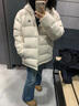 阿迪達(dá)斯 （adidas）女運(yùn)動(dòng)服時(shí)尚休閑舒適透氣連帽防風(fēng)保暖羽絨服H14171 L 曬單實(shí)拍圖