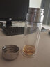 繁簡茶水分離陶瓷內(nèi)膽保溫杯316不銹鋼泡茶杯男女士水杯分離式便攜車載戶外功夫茶杯子一杯雙蓋 淡雅粉（陶瓷內(nèi)膽）400ML+杯套杯刷 曬單實拍圖