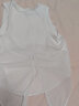 COZOK瑜伽服運動(dòng)上衣寬松背心健身服女夏天薄款網(wǎng)紗外搭罩衫無(wú)袖速干衣 白色 L 曬單實(shí)拍圖