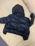 歡喜小熊 兒童羽絨服上衣冬季加厚長(cháng)袖嬰兒冬天上衣寶寶秋冬衣服 石墨黑 90 (建議18-24月身高80-90cm) 曬單實(shí)拍圖