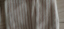 洁丽雅（Grace）毛巾家纺 经典条纹系列新疆棉洗脸强吸水面巾二条装 兰/棕 实拍图