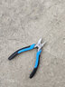 鋼絲鉗老虎鉗多功能尖嘴鉗斜嘴鉗電工鉗子虎口鉗鋼絲剪 加強型6寸斜口鉗 曬單實(shí)拍圖