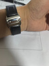 奢鷗（sheou）適用卡地亞山度士表帶真皮亞桑托斯Santos100商務(wù)男女牛皮手表帶 黑色-銀色扣 23mm 曬單實拍圖