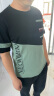 顶峰保罗（Dingfengbaoluo）短袖t恤男士夏季潮牌五分半袖纯棉体恤上衣服男装21056黑色L 晒单实拍图
