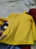 嬰兒POLO衫長(cháng)袖T恤男童寶寶女打底春裝小童上衣幼兒襯衫休閑洋氣 黃色 90cm 曬單實(shí)拍圖