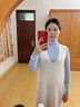 韻優(yōu)利（yunyouli）孕婦秋裝連衣裙兩件套2024時尚慵懶風(fēng)套裝針織背心裙子秋冬款 套裝 M 曬單實拍圖