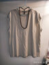 無(wú)印良品 MUJI 女式 印度棉天竺編織 無(wú)袖T恤 BBA10A0S 淺銀灰色 XL 曬單實(shí)拍圖