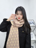 啄木鳥(niǎo)2024新款圍巾女秋冬季感披肩兩用韓版百搭暖絨加厚保暖圍脖時(shí)尚潮 流蘇小V-卡其色(主款) 曬單實(shí)拍圖