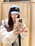 戀的春季衛(wèi)衣外套春秋款女學生少女高中初中生女生新款2024秋冬季衣服 潮流韓版白灰色 均碼 (可備注碼數(shù)) 曬單實拍圖