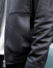 gxg.jeans男装皮衣2023年春秋季新款绵羊皮夹克黑色翻领外套男 黑色 175/L 晒单实拍图
