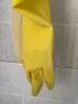 3M 橡胶手套 薄巧型防水防滑家务清洁手套 厨房洗衣手套中号 柠檬黄 实拍图