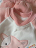 G.duck女童秋冬裝洋氣1歲兒童2女寶寶3加絨加厚4小童冬季衛衣服三件套裝 小貓粉色三件套 80碼(身高70左右) 曬單實(shí)拍圖