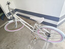 永久（FOREVER） 城市自行車女輕便時尚普通學(xué)生單車女公主車復(fù)古24寸通勤代步車 單速  象牙白 曬單實拍圖