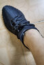 阿迪達(dá)斯 （adidas）椰子鞋三葉草男鞋夏季女鞋Yeezy 350椰子350Boost網(wǎng)面透氣跑步鞋 GX3791 黑色 煤渣 42 曬單實(shí)拍圖