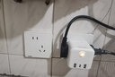 松下（Panasonic） USB充電魔方插座多功能三插孔插排接線(xiàn)板家用轉換器便攜插座 三口USB四位總控魔方插座 10423w 曬單實(shí)拍圖