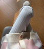 茯見休閑褲女春秋2025新款闊腿直筒褲寬松高腰顯瘦學(xué)生運動衛(wèi)褲 米白色【加絨】 M -加長款 曬單實拍圖