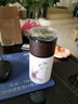御夢(mèng)瓷軒 景德鎮(zhèn)陶瓷雙層保溫杯玉瓷茶水分離杯隔熱杯創(chuàng)意情侶杯禮盒裝 君子蘭茶水分離杯 曬單實(shí)拍圖