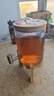 志方益耐熱玻璃果汁罐商場(chǎng)酒店自助飲料桶可樂(lè)桶容器家用冷水壺帶龍頭 【竹蓋】3升+龍頭+底座 曬單實(shí)拍圖
