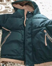 羅蒙（ROMON）棉衣男士秋冬季新款羽休閑絨服韓版棉服加厚保暖連帽簡約上衣外套 D204黑色 3XL 建議155-175斤 曬單實拍圖