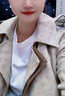 芭蒂娜美拉德風(fēng)衣外套女2024春季新款高級(jí)感洋氣輕奢垂墜感大衣 摩卡色 M 曬單實(shí)拍圖