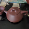 古悅堂 紫砂壺宜興名家全手工茶壺原礦老紫泥功夫茶具茶壺景舟石瓢套裝 酒紅色 250ml 曬單實(shí)拍圖