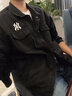 MR-90官方潮牌牛仔外套男女情侶夾克男秋季新款時(shí)尚休閑韓版寬松外套 黑色夾克（NE01） 2XL（建議140-160斤） 曬單實(shí)拍圖