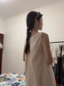 沐霓無(wú)袖背心連衣裙子女春夏內搭2025海邊度假高級感掛脖吊帶沙灘長(cháng)裙 杏色【口袋款】 S (建議40-45kg) 曬單實(shí)拍圖