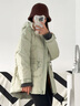 金羽杰冬季新款超輕保暖加厚羽絨服女中款寬松休閑都市面包服Y23802320 薄荷綠 M 適合130斤以下 曬單實(shí)拍圖