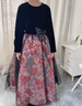 衣諾坊女童禮服長(cháng)裙兒童公主裙花童女孩演出服 玫瑰花長(cháng)裙 130cm 曬單實(shí)拍圖